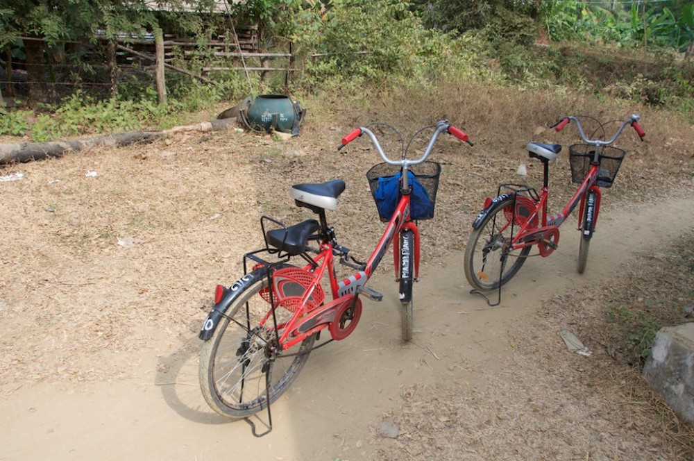 Rented bikes Don Det, Laos