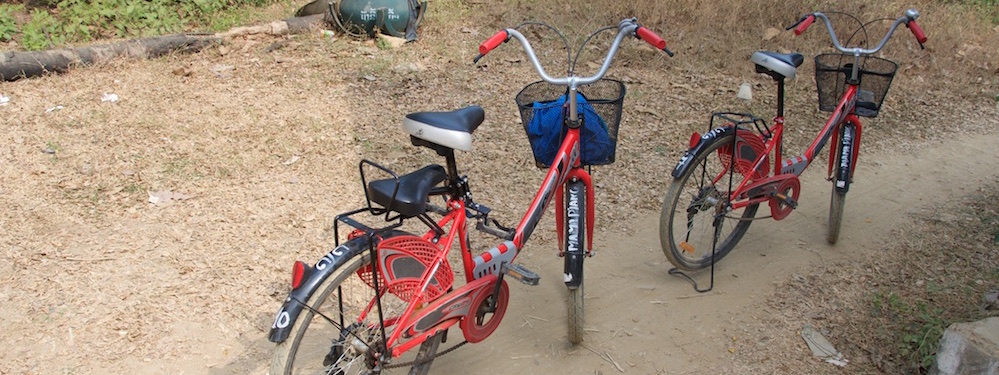 Gehuurde fietsen Don Det, Laos blog