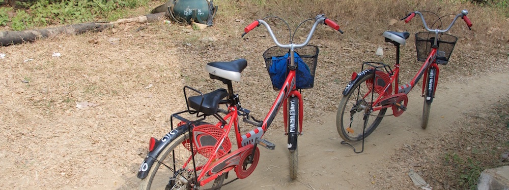 Rented bikes Don Det Laos