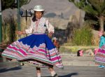 Dagelijkse dans in Yanque, colca bergen