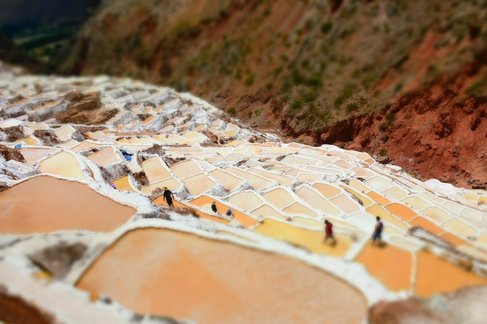 Salt mines Maras, Sacred Valley, Peru