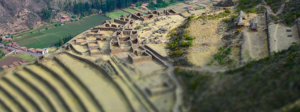 Inca ruins bij Pisac