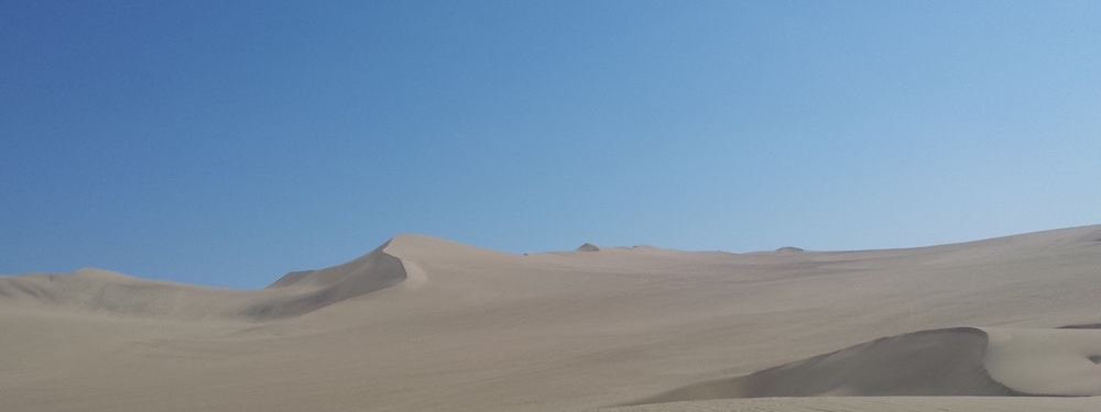 Woestijn bij Huachachina, Peru