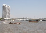 Longboat at river, Bangkok