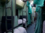Inside of a sleeper train to Loas, Bangkok