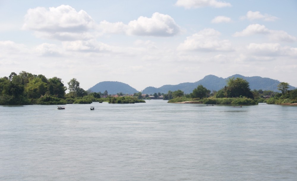 View of four thousand islands, Laos