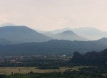 Views of karst mountains Vang Vieng