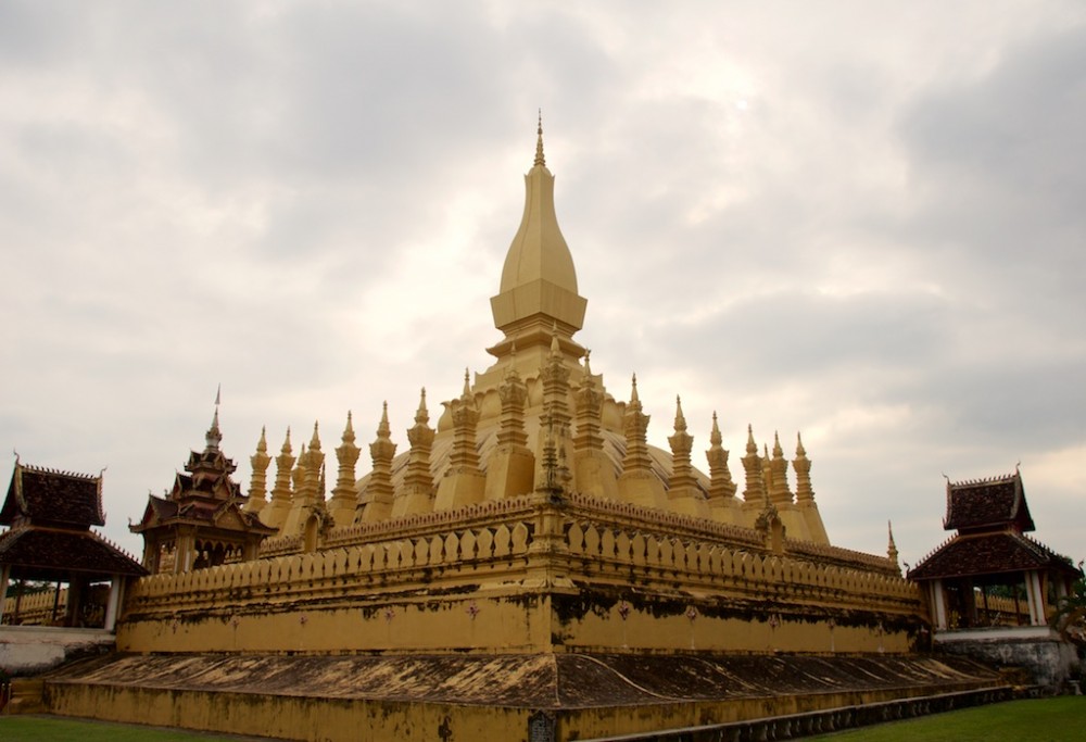 Temple Pha Tat Luang in Vientiane