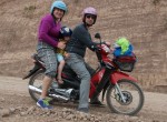 Family Roding on the motorcycle