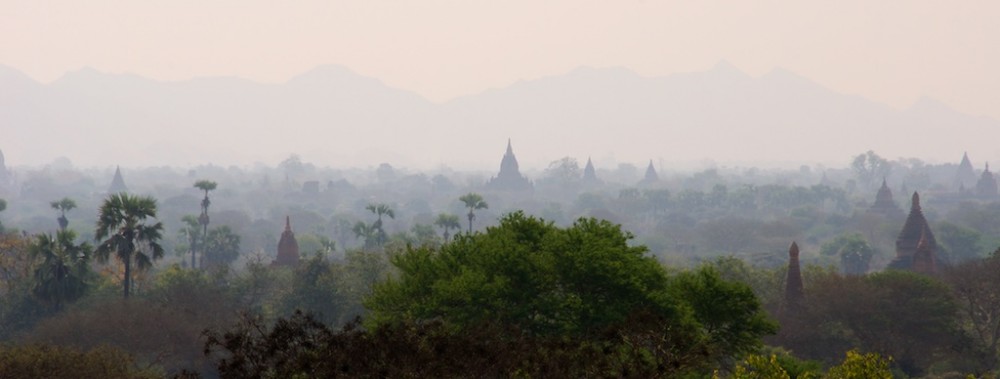 Bagan in het ochtendlicht